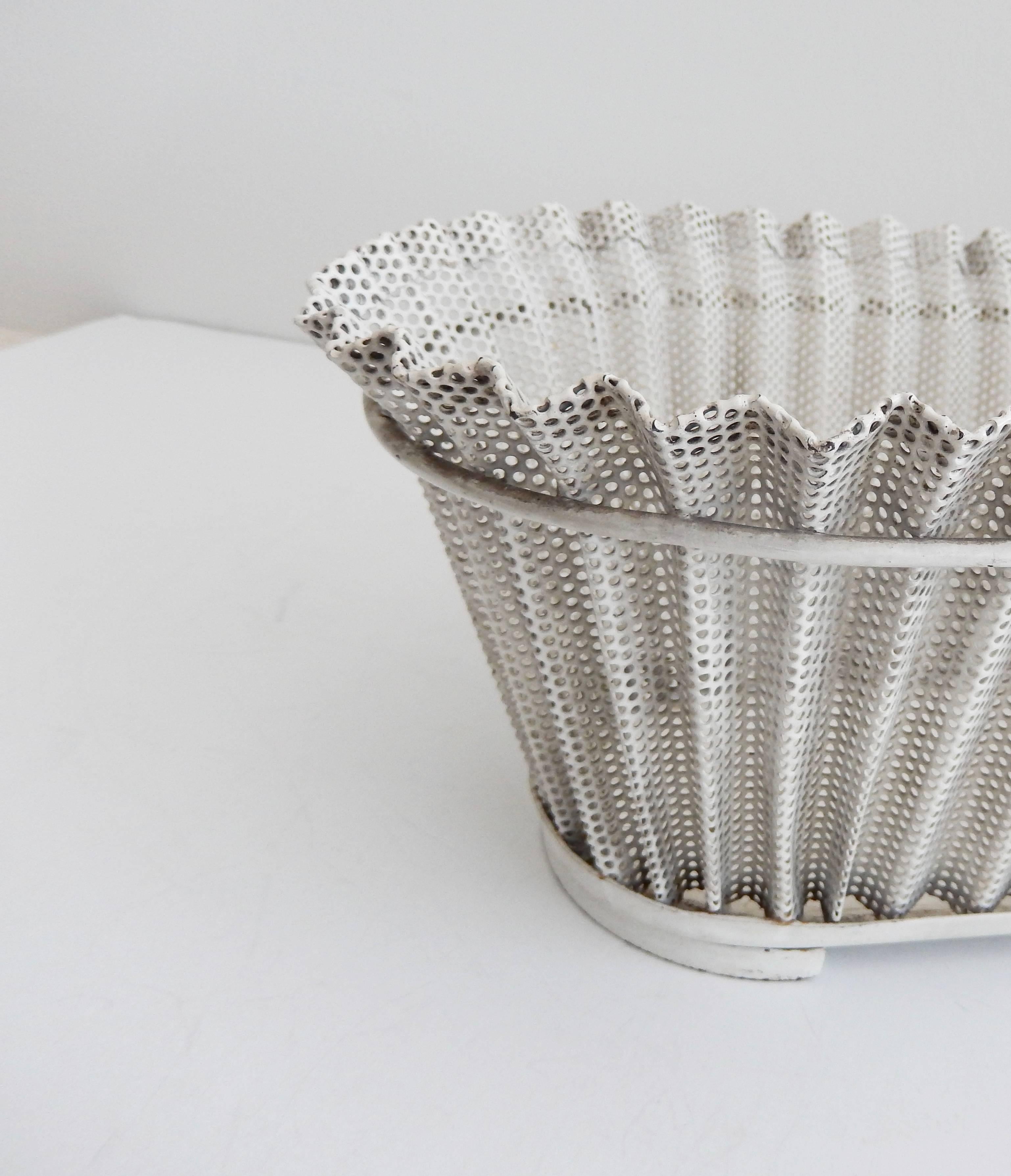 French Mid-Century, Perforated Metal 