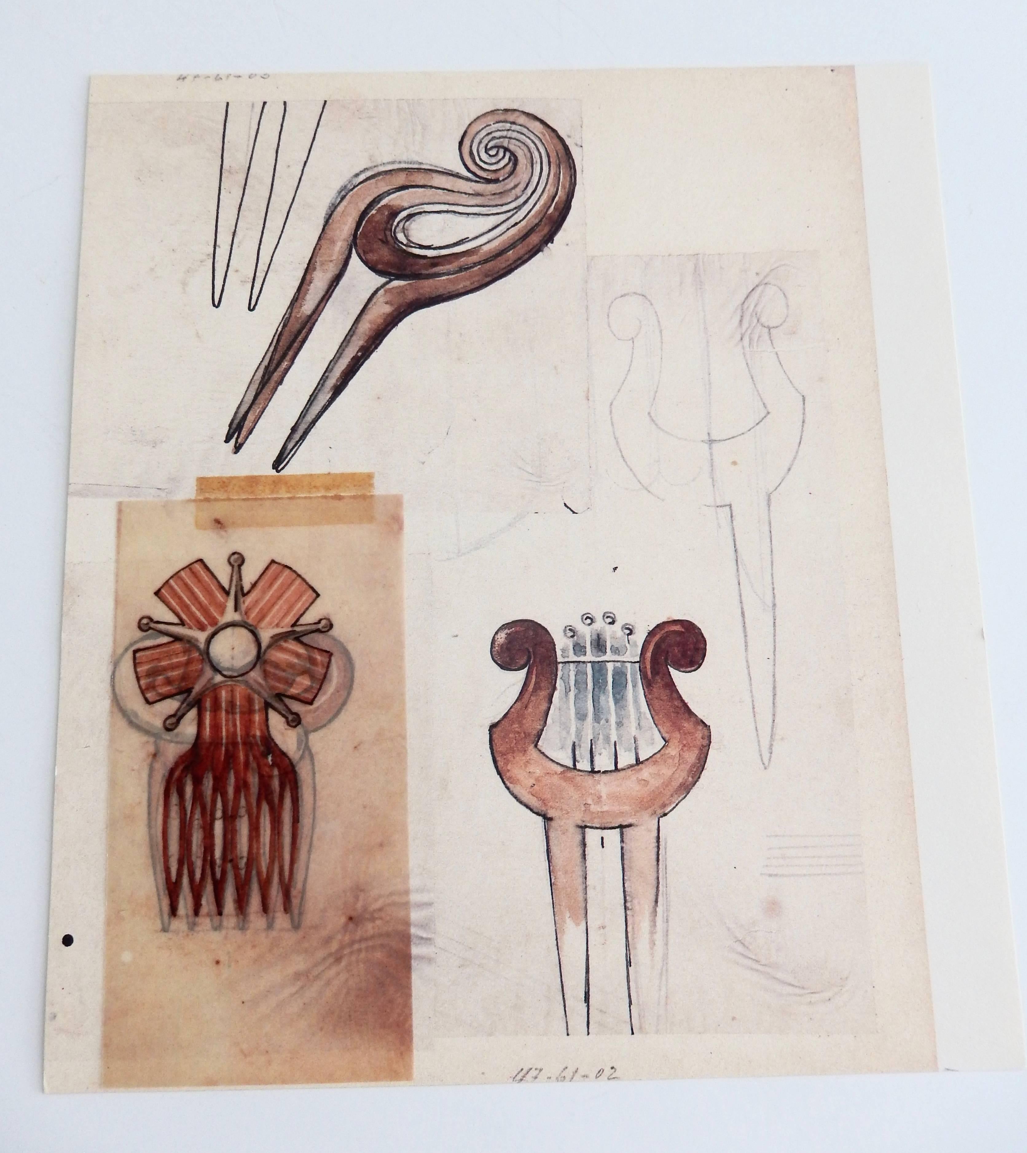 Mexican Special Edition Portfolio of Original Sketches by William Spratling, 1987 For Sale