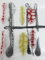 Mid-Century Modern Fused Glass Tray by Higgins