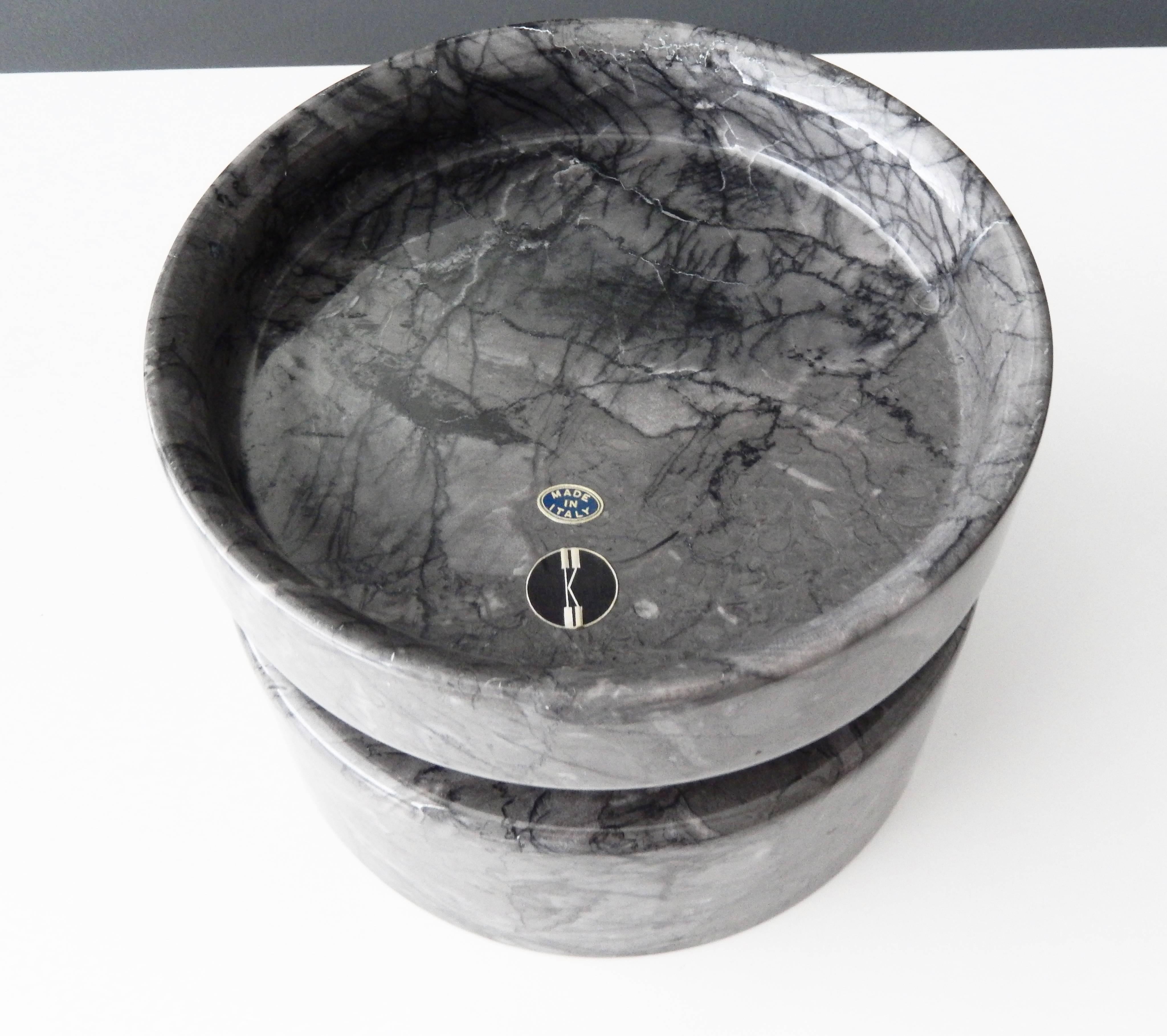 1960s Angelo Mangiarotti Carrara Marble Centerpiece Bowl for Knoll 1