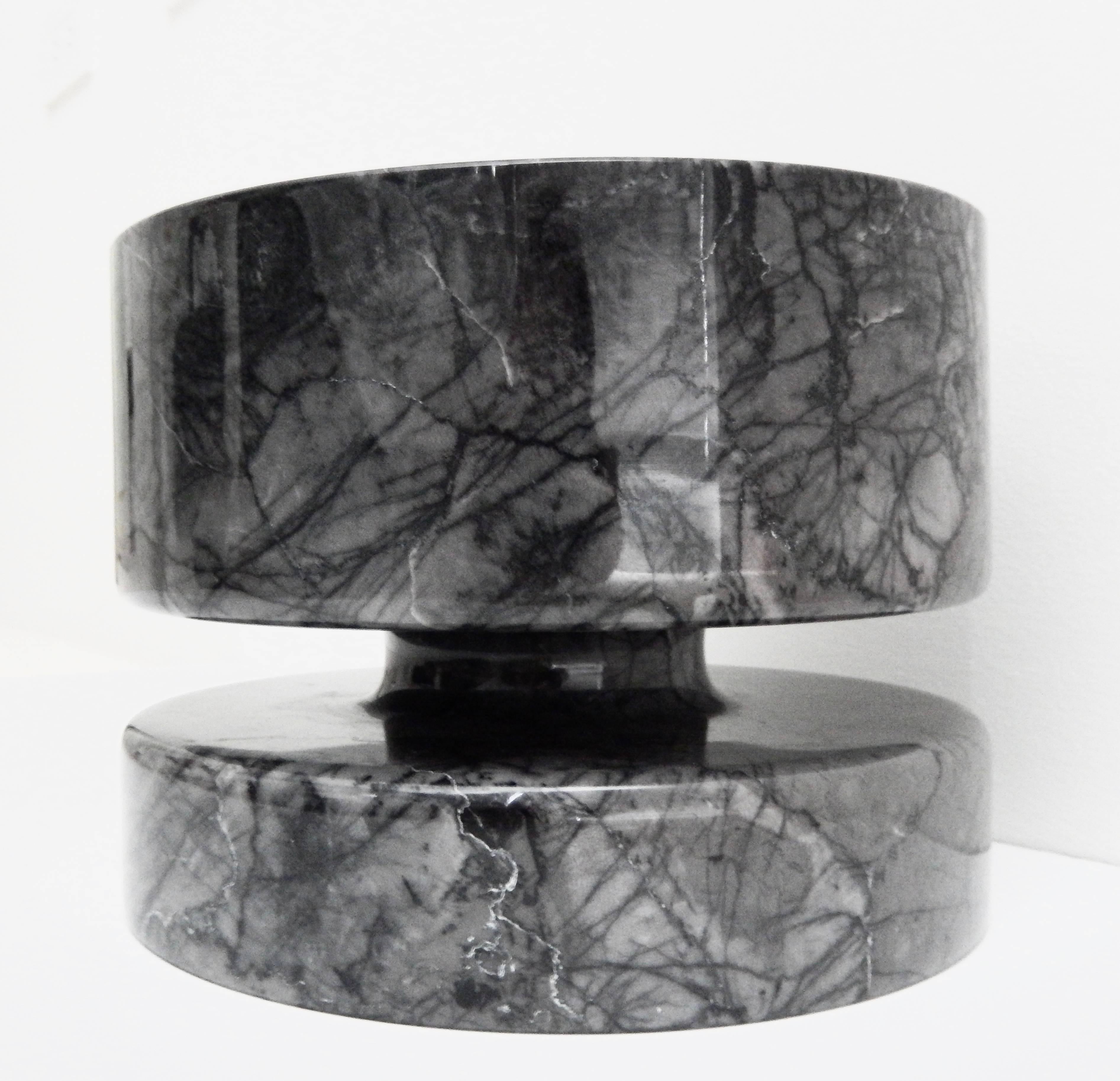 Mid-20th Century 1960s Angelo Mangiarotti Carrara Marble Centerpiece Bowl for Knoll