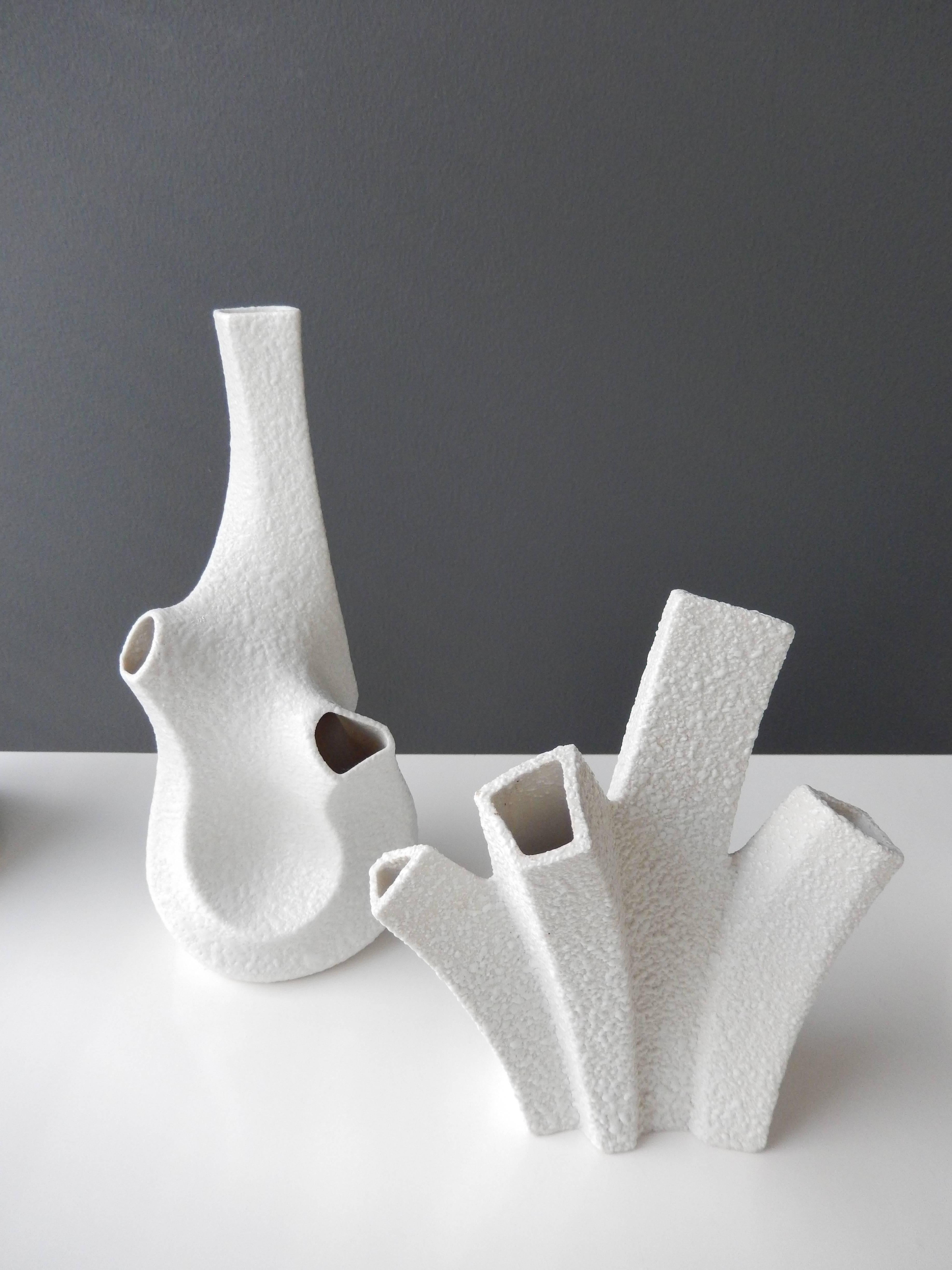 Porcelain 1960s Group of Sgrafo Modern Korallenform Vases, Peter Muller, Germany