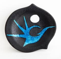 Mid-Century French Ceramic Bowl by Gilbert Valentin