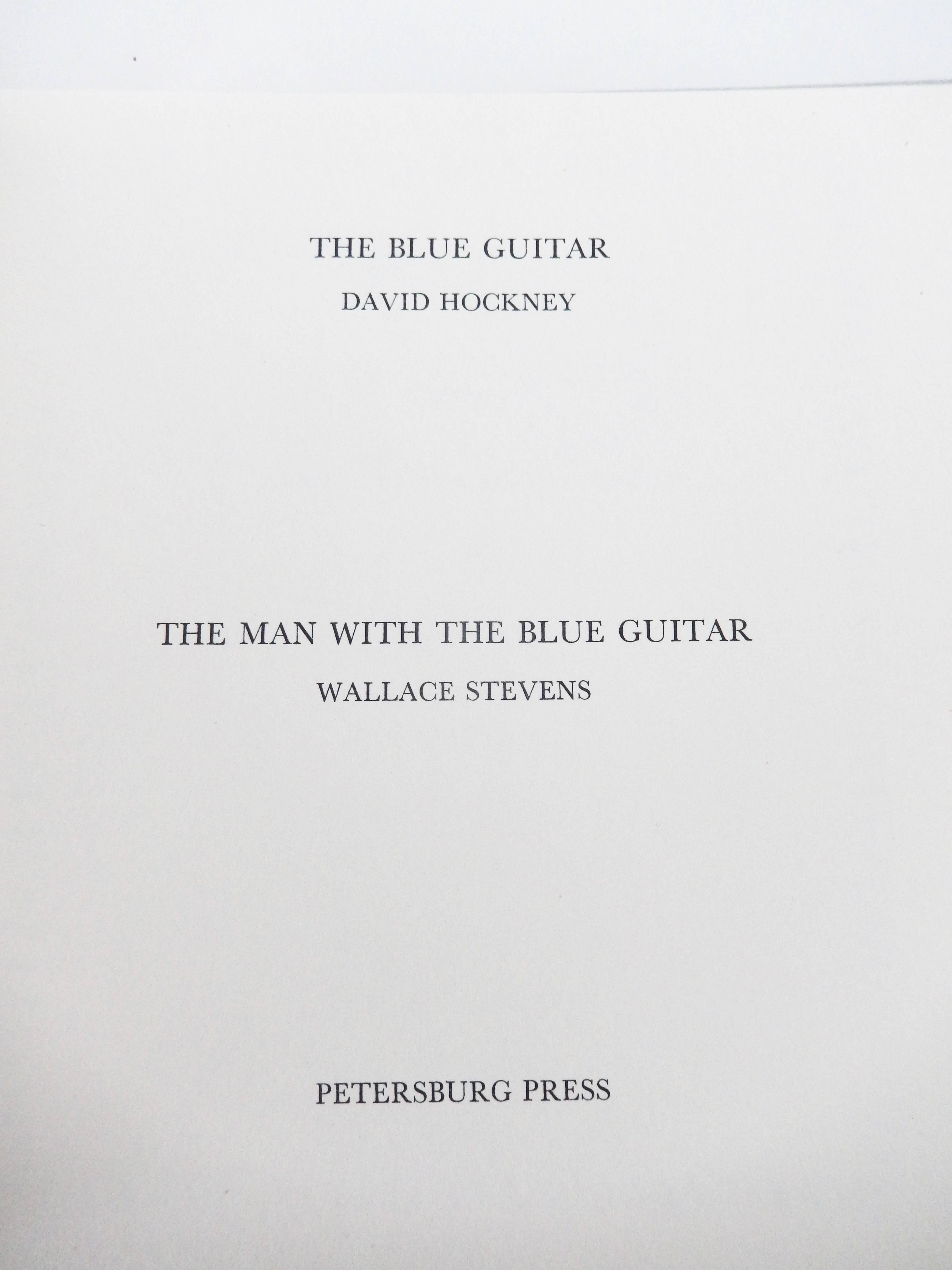Modern David Hockney Book, The Blue Guitar, 1977