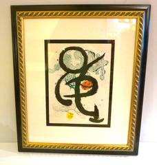 Abstract Contemporary Color Lithograph by Joan Miró Limited Edition