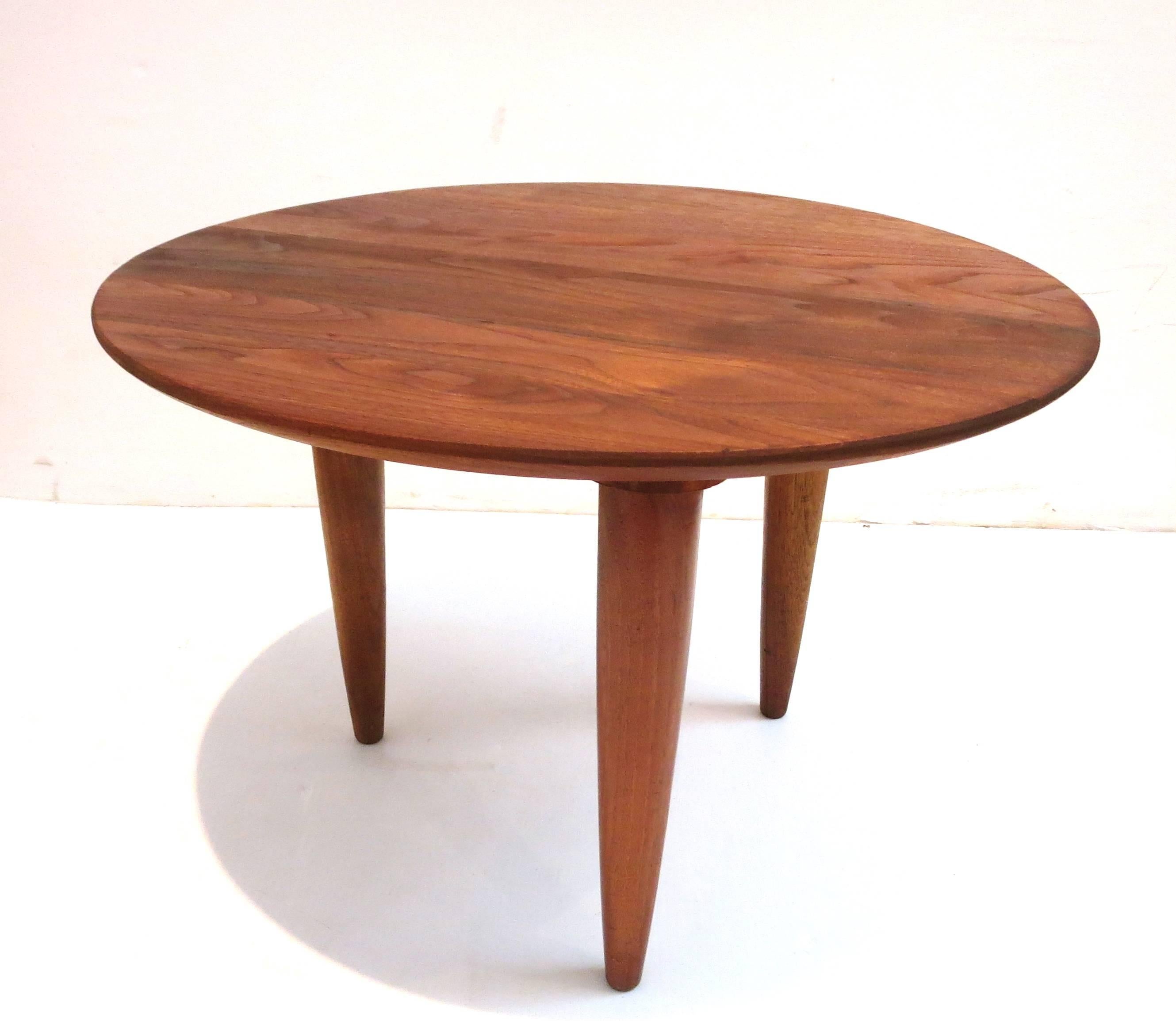 Mid-Century Modern American Modern Ace-Hi of California Solid Walnut Cocktail Table