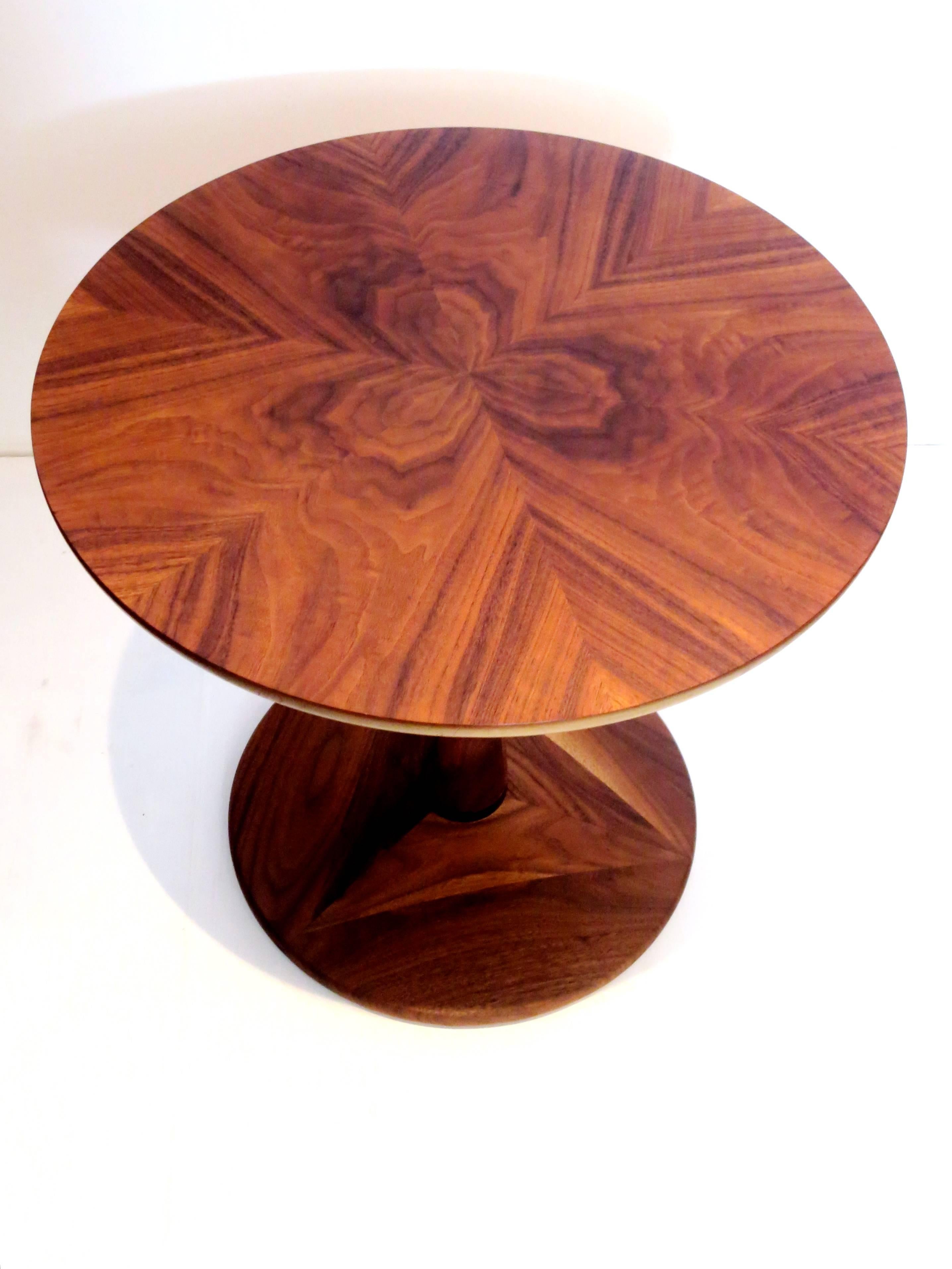 Mid-Century Modern 1950s American Modern Walnut Cocktail Table by Kipp Stewart for Drexel