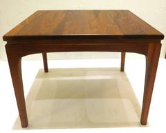 1950s American Modern California Design Solid Walnut Small Cocktail End Table