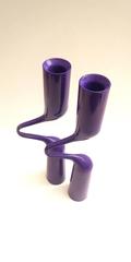 Danish Modern Contemporary Pair of Sculptural Candleholders by Mikaela Dorfel