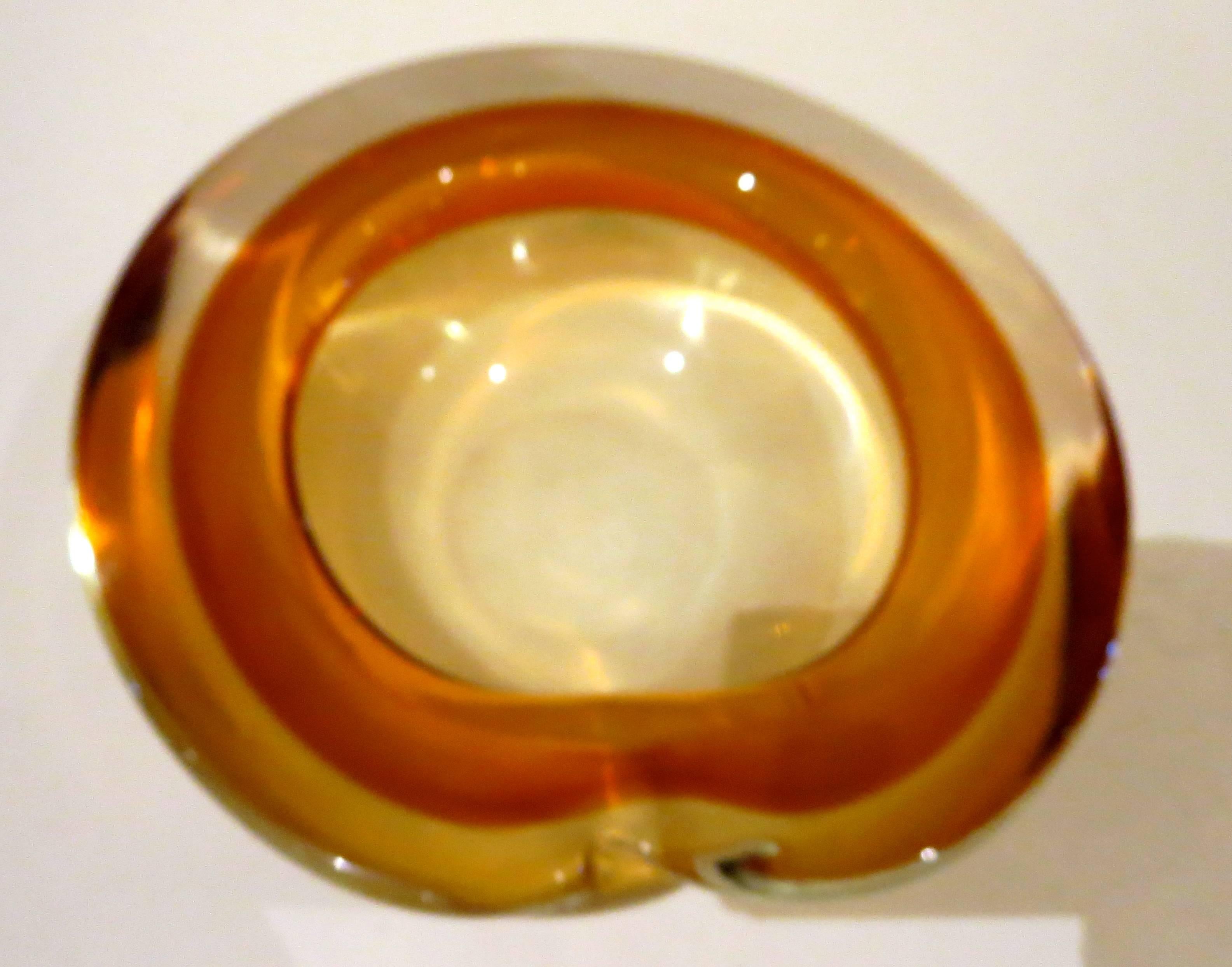 Pair of Italian Murano Glass Bowls and Candy Dishes, 1950s 1