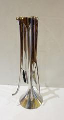 Contemporary Polished Aluminum Fireplace Set of Tools "Fuego" by Umbra, Italy