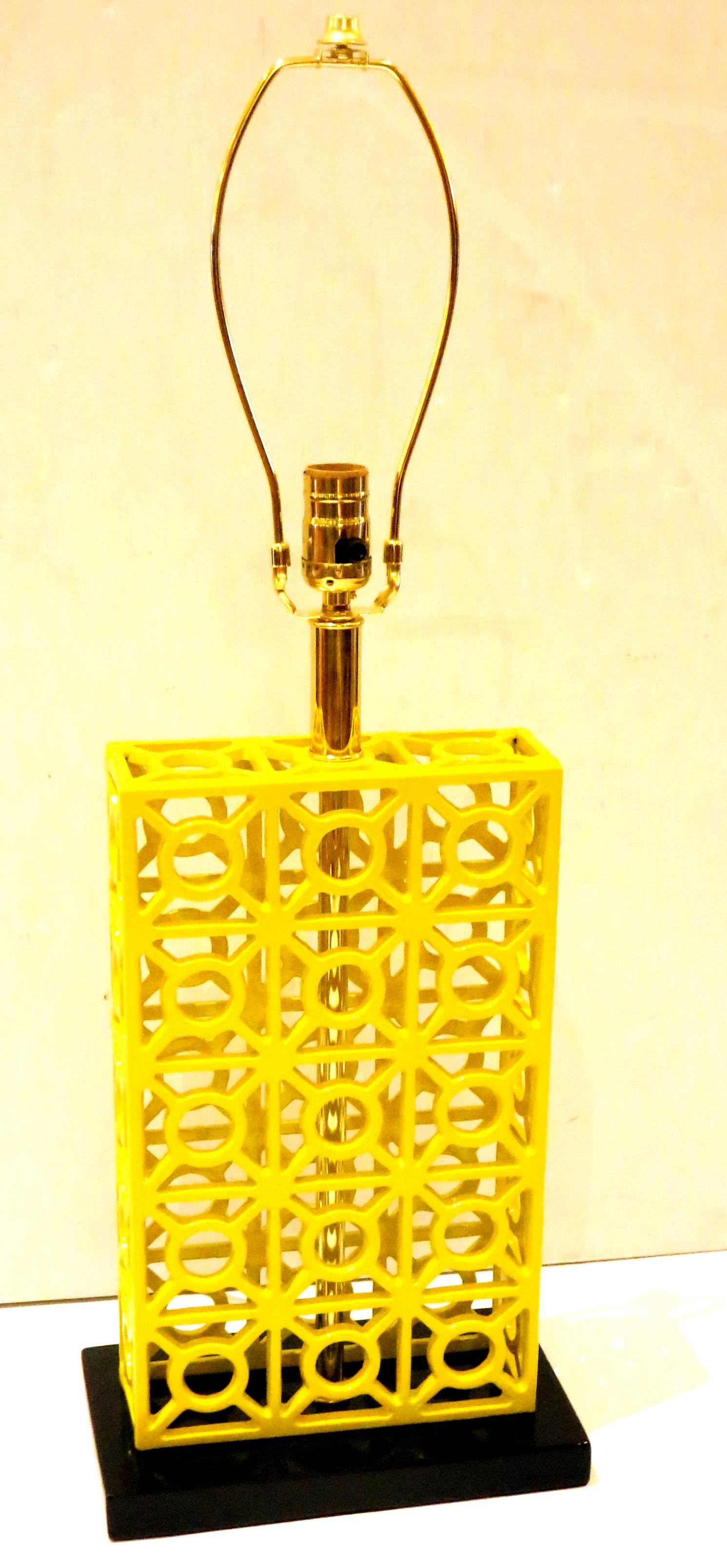 iron cage table lamp