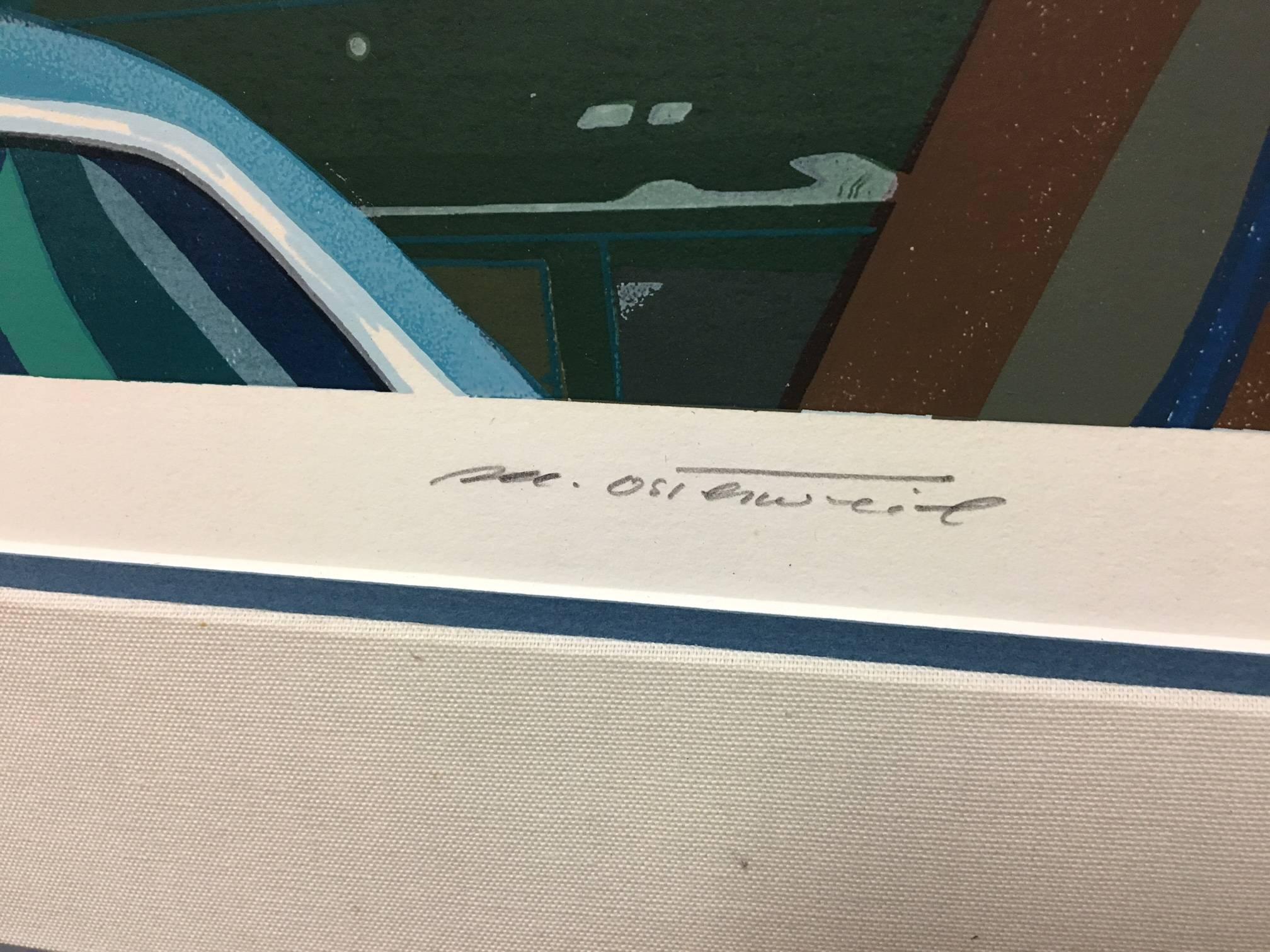 Post-Modern 1980s Postmodern Pop Serigraph Signed and Numbered by Michael Osterweil