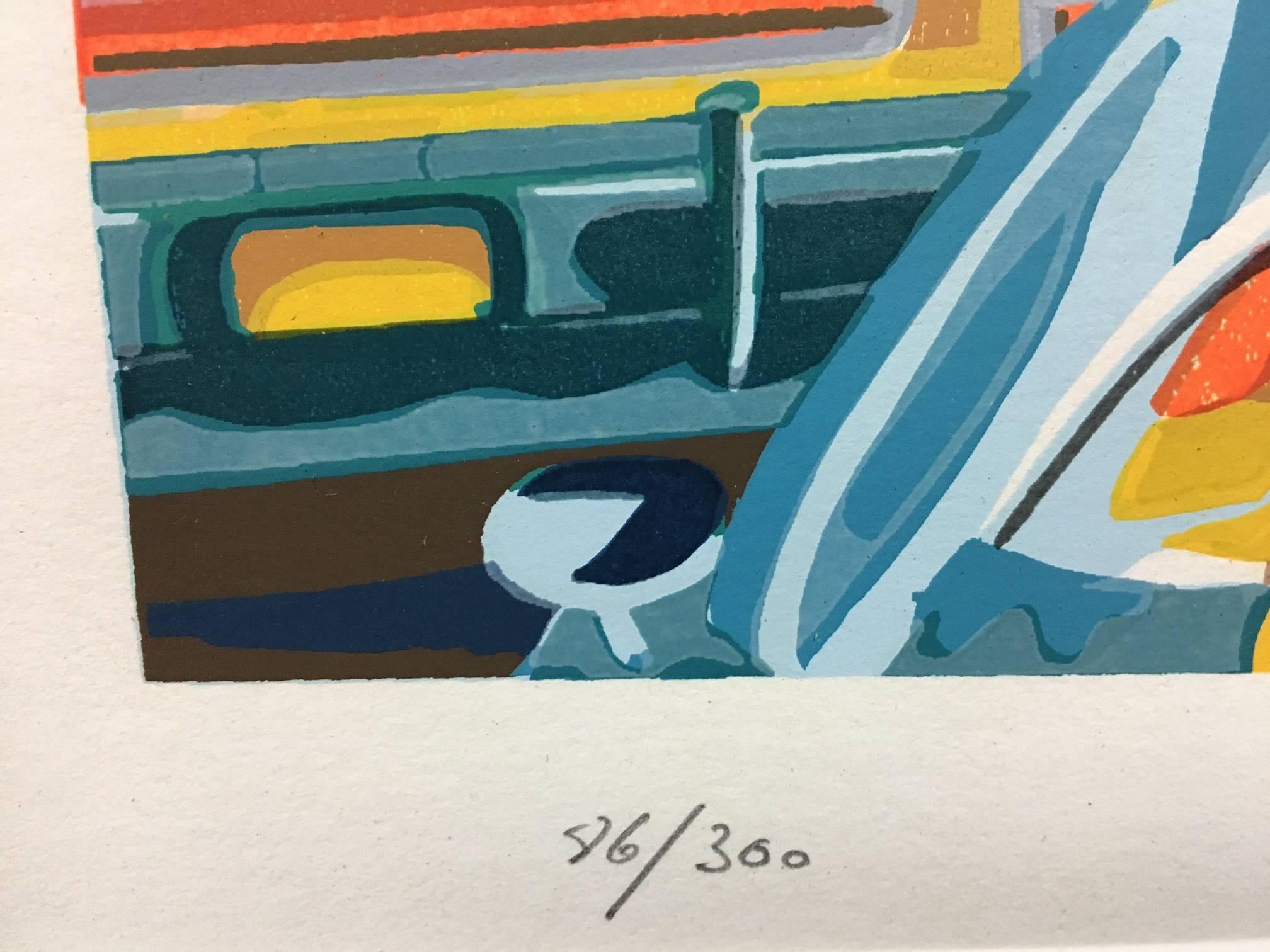 American 1980s Postmodern Pop Serigraph Signed and Numbered by Michael Osterweil