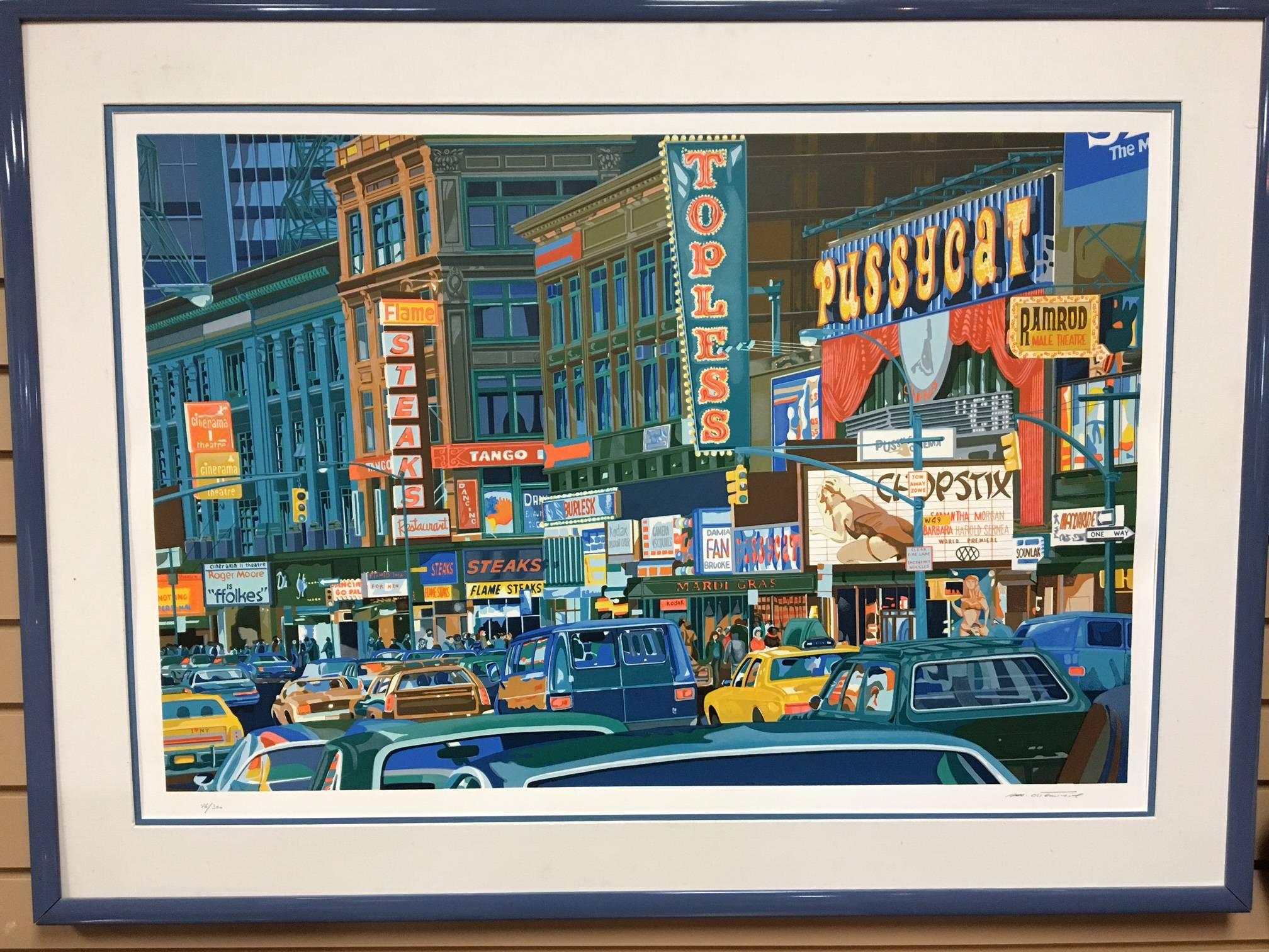 1980s Postmodern Pop Serigraph Signed and Numbered by Michael Osterweil In Excellent Condition In San Diego, CA