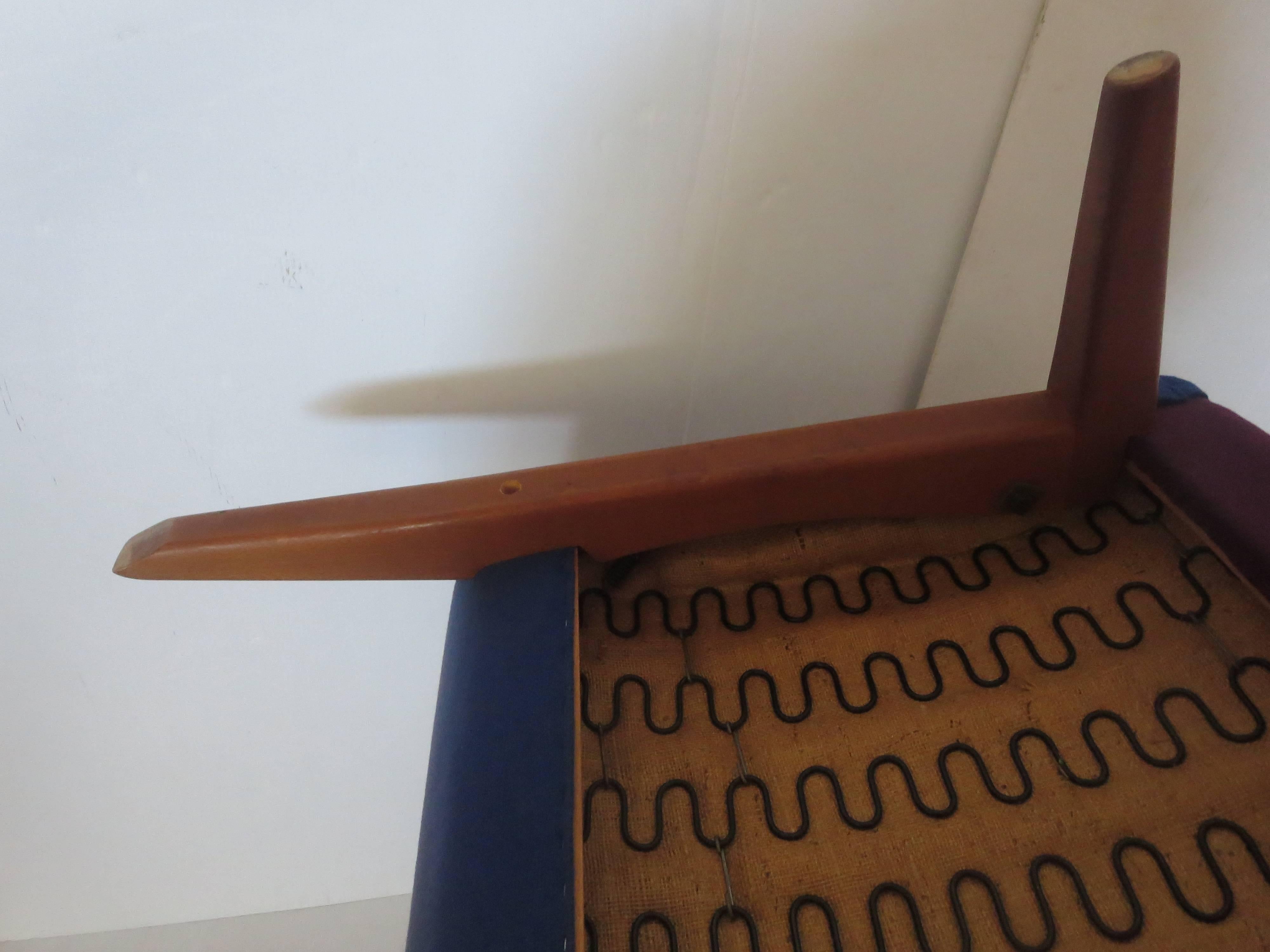 Rare Original Upholstery Lounge Chair by Folke Ohlsson for Fritz Hansen 1