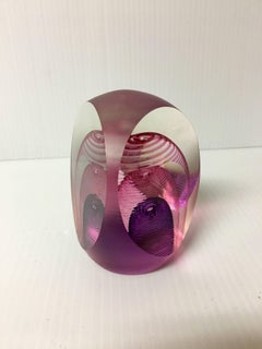 Sculpture d'art en verre géométrique contemporaine de Kit Karbler & Michael David