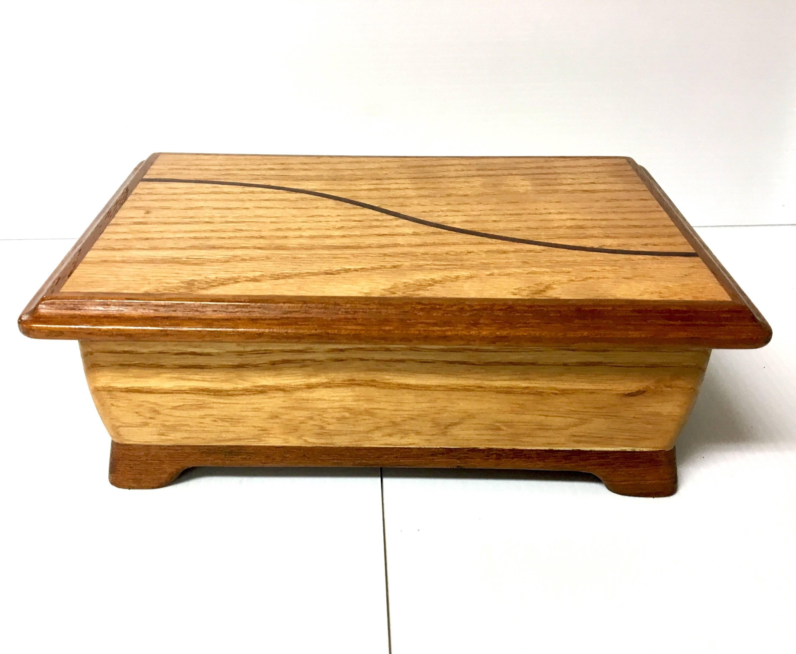 oak wood jewelry box