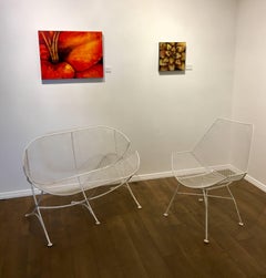 Petite Sofa and Lounge Patio Chair Designed by Maurizio Tempestini for Salterini