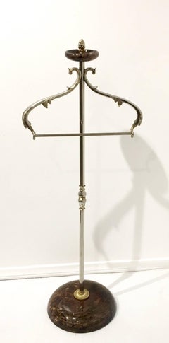 Rare Mens Valet by Aldo Tura in Chrome and Brass Fittings Goatskin Wrapped