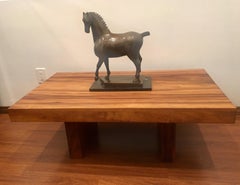 Massive cheval moderniste en bronze de l'artiste mexicain Heriberto Juarez