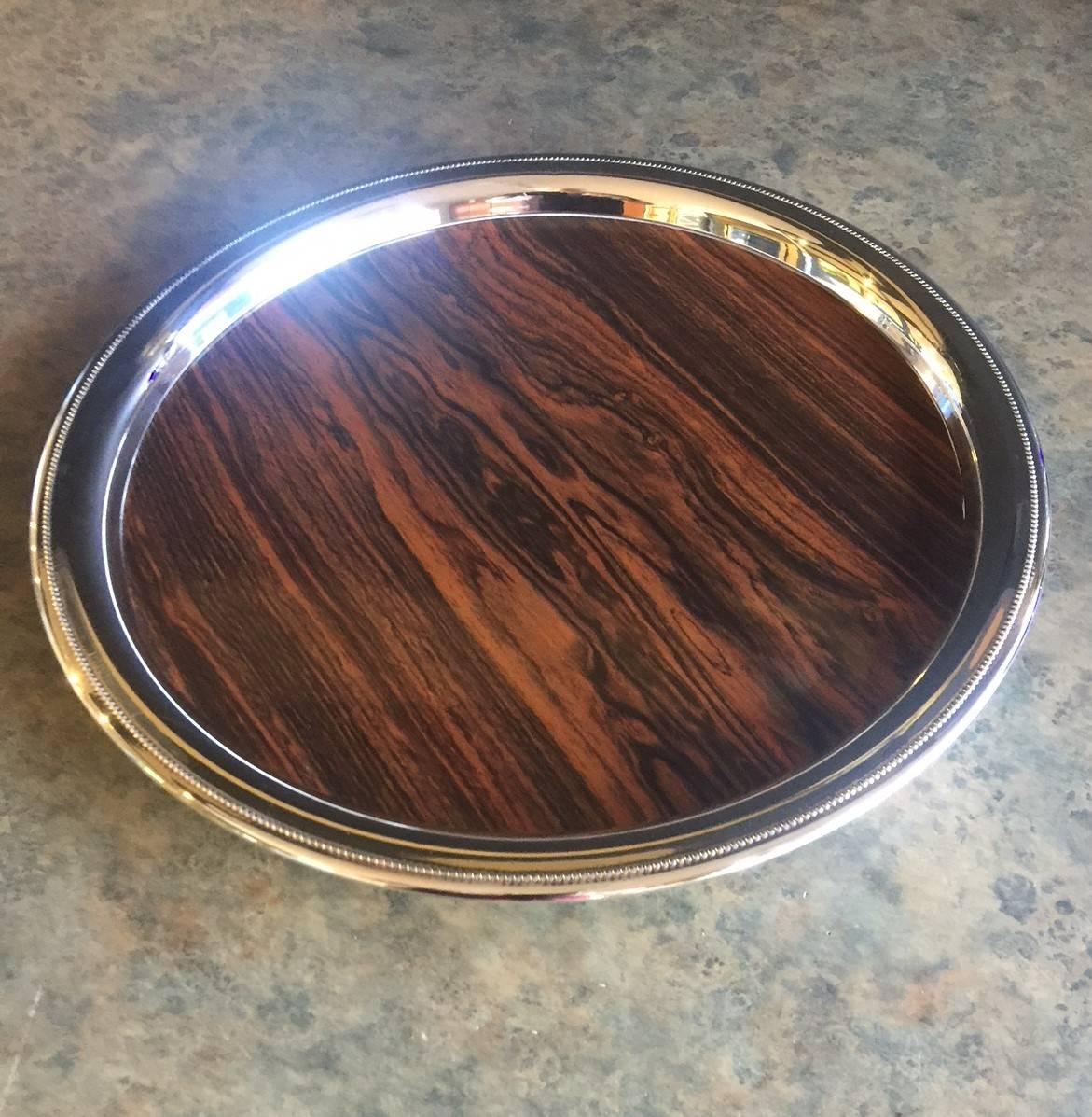 Midcentury silver plate and rosewood formica 14