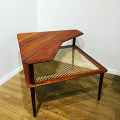 Danish Modern Corner Table by Peter Hvidt & Orla Mølgaard-Nielsen