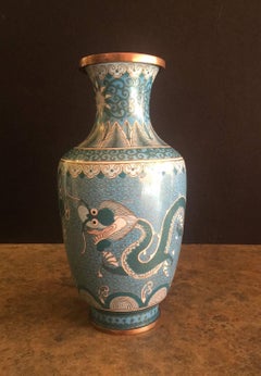Chinese Five-Tied Emperor Cloisonne Vase from the Republic Period