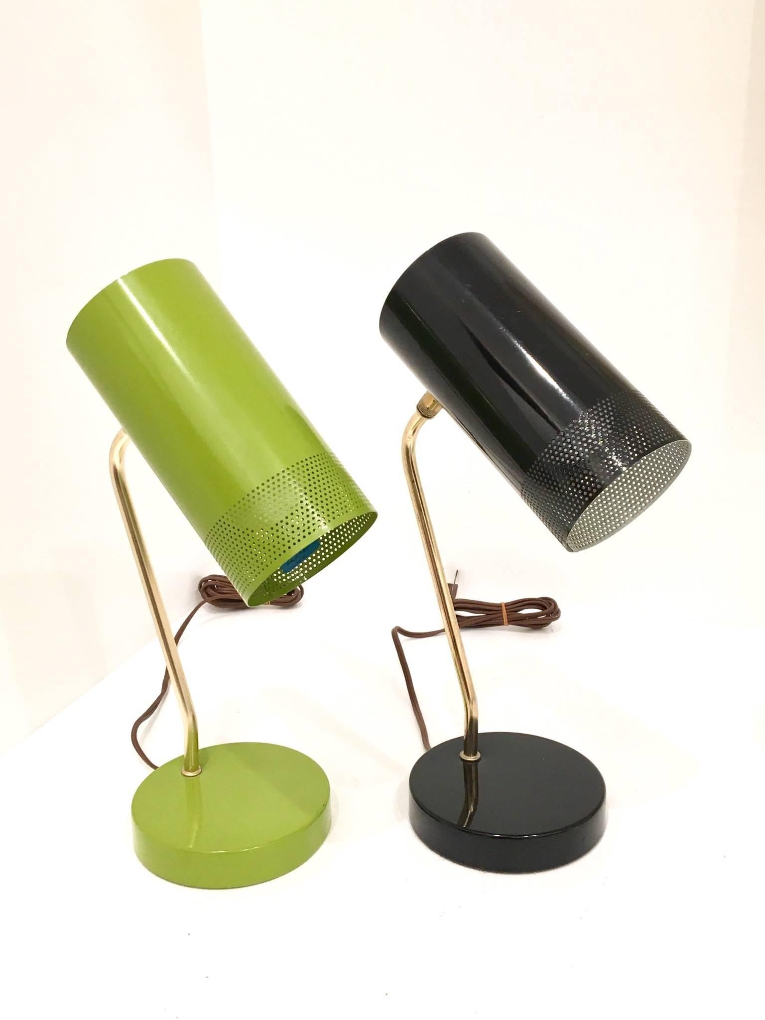 Mid-Century Modern Pair of Multidirectional Table or Desk Lamps from Klassik In Excellent Condition In San Diego, CA