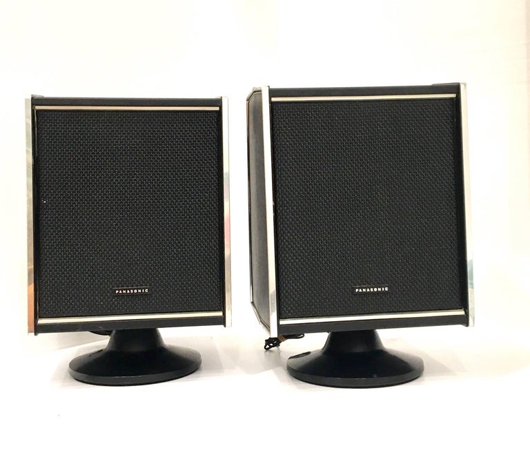 Pair of Space Age Panasonic Speakers from Klassik at 1stDibs