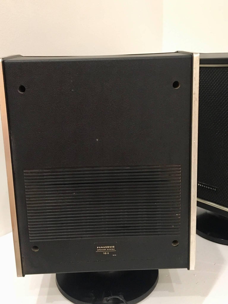 Pair of Space Age Panasonic Speakers from Klassik at 1stdibs