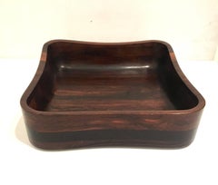 Danish Modern Solid Rosewood Rare Salad Set by Laurids Lonborg