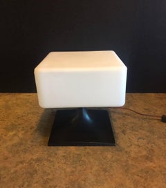 Rare Midcentury Square Lamp by Laurel Lamp Co