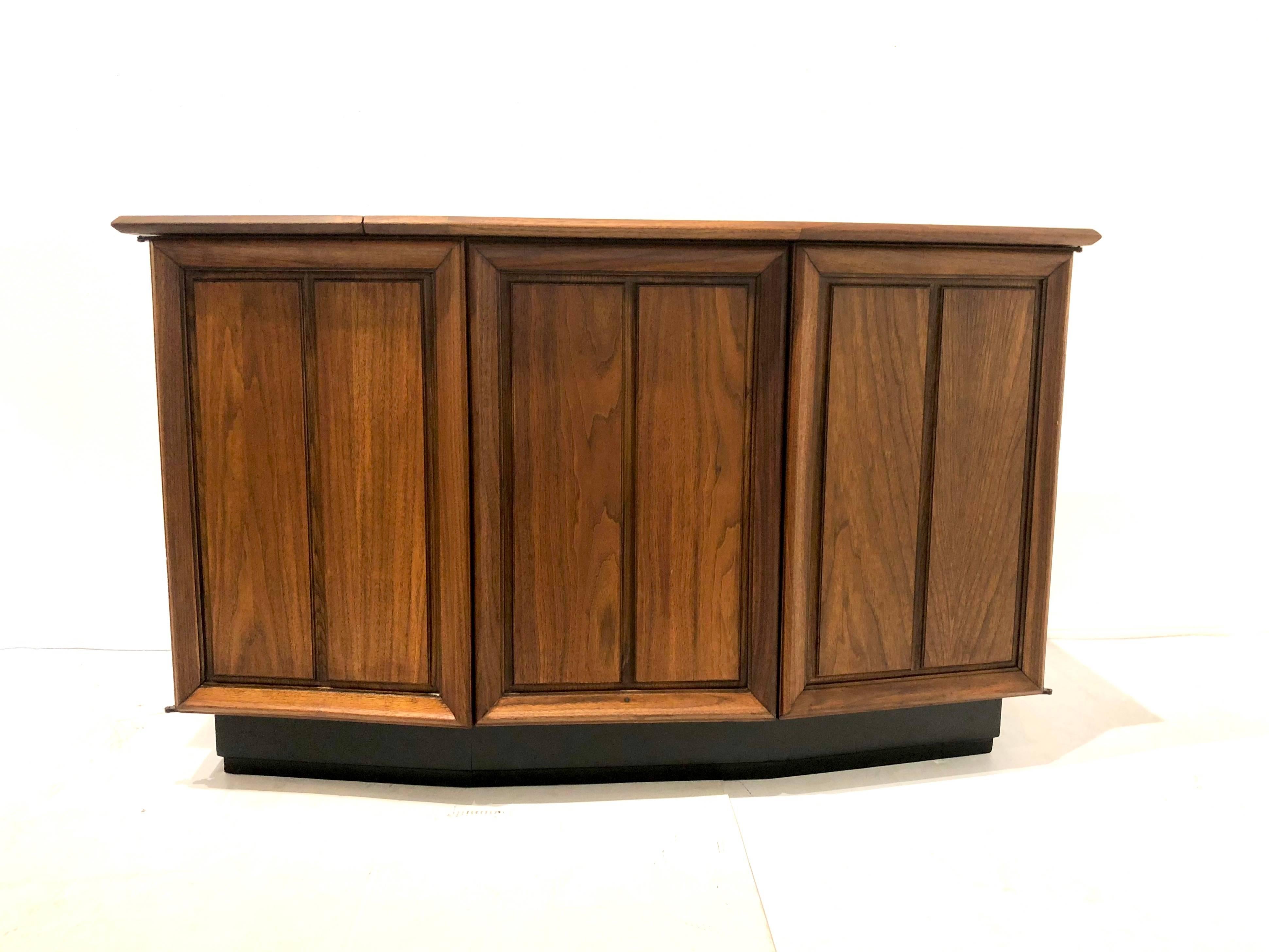 fisher record player cabinet