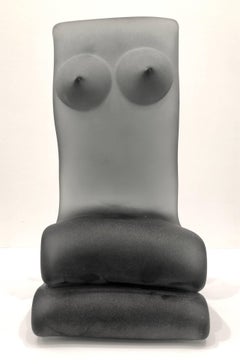 Rare "Donna" Glass Sculpture Signed by Roberto Cammozzo