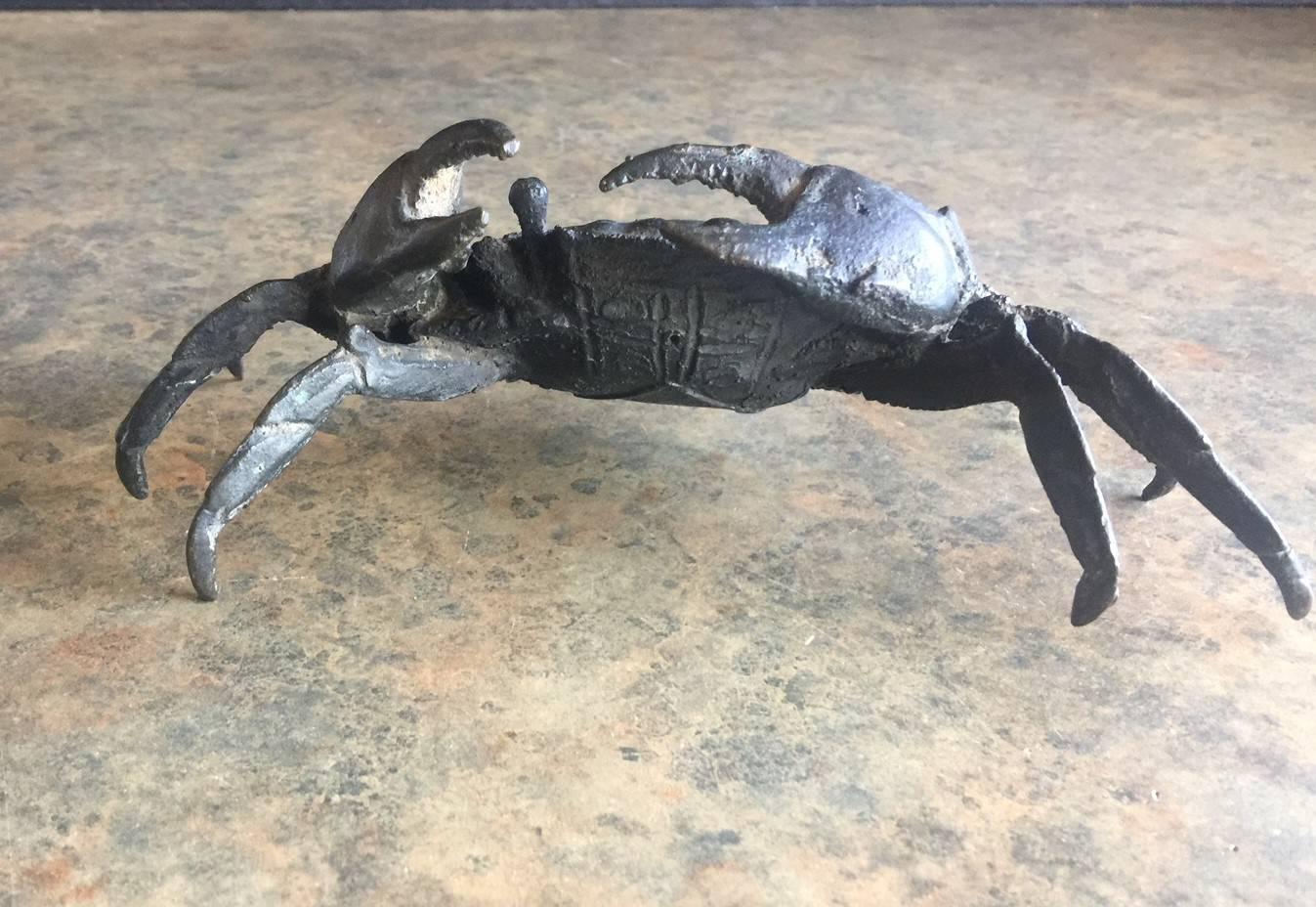 bronze crab sculpture