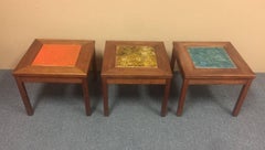 Set of Three "Constellation" End or Side Tables by John Keal for Brown Saltman