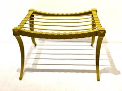 Pair of Rare Cast Aluminium Klismos Stools by Thineline