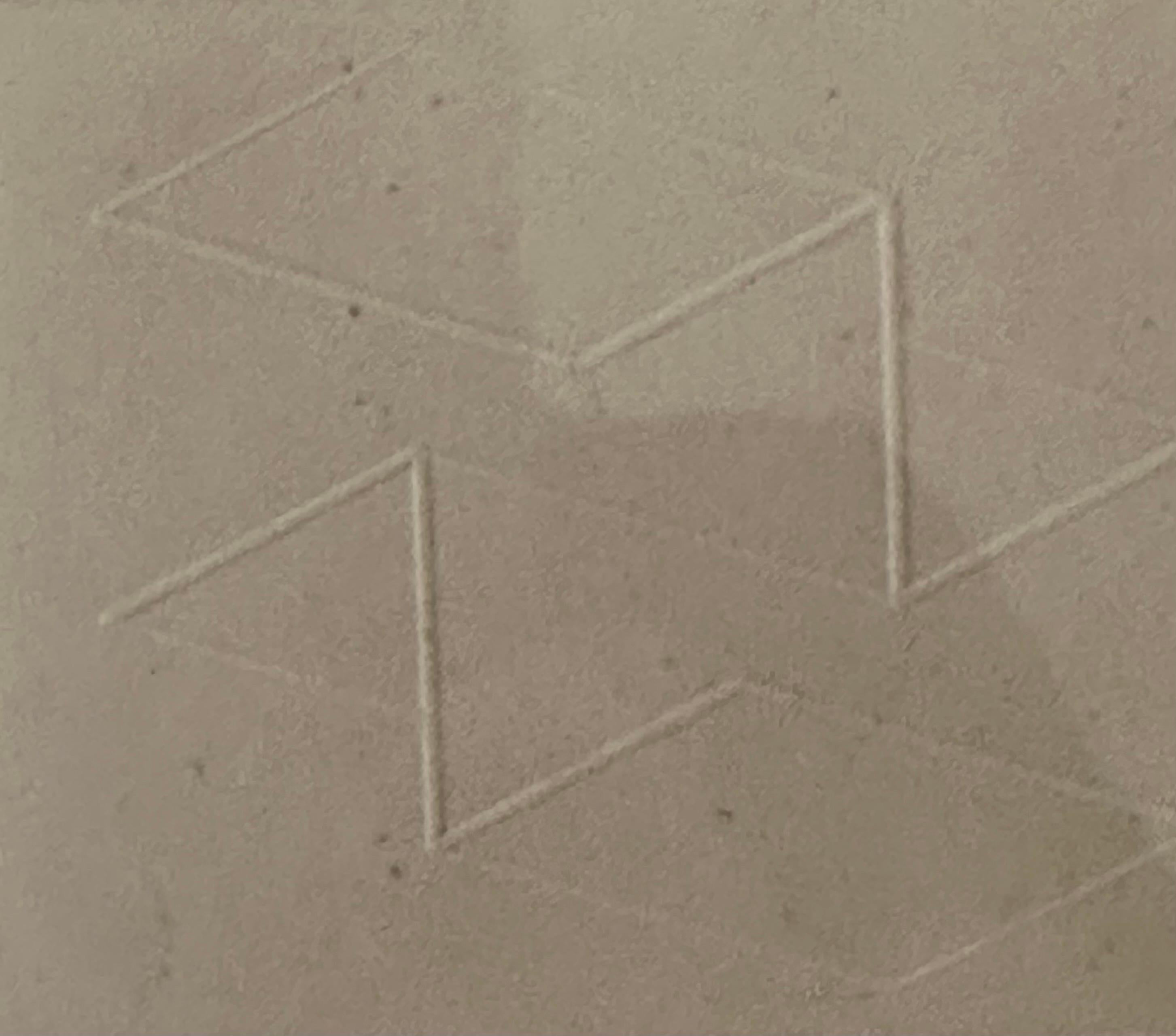 Tintenloser Druck mit dem Titel „Intaglio Solo 5“ von Josef Albers, 1958 im Angebot 9