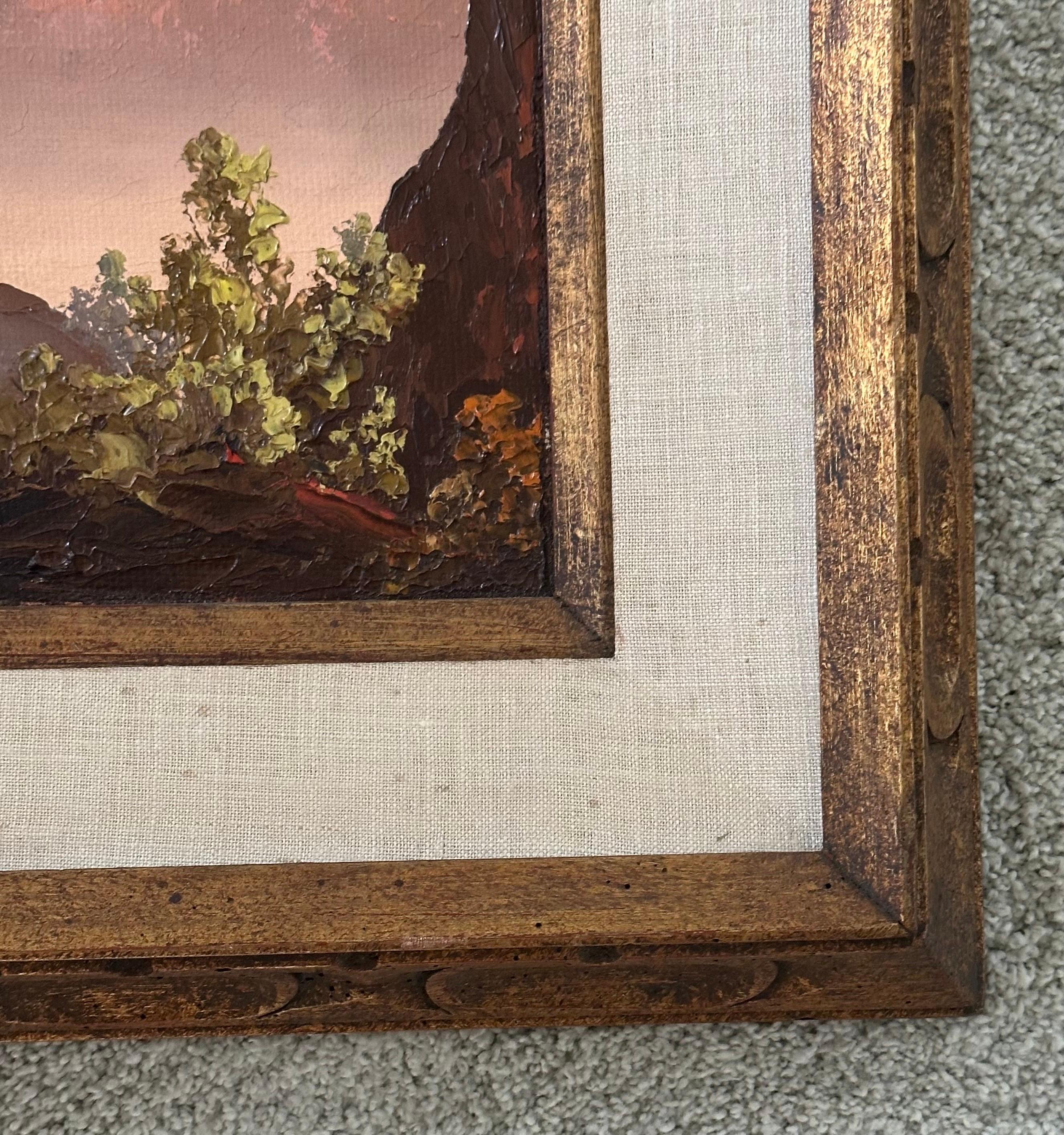 Original Öl auf Karton Landschaft von Martha Eleanor Nicholson Hurst / Wyeth im Angebot 6