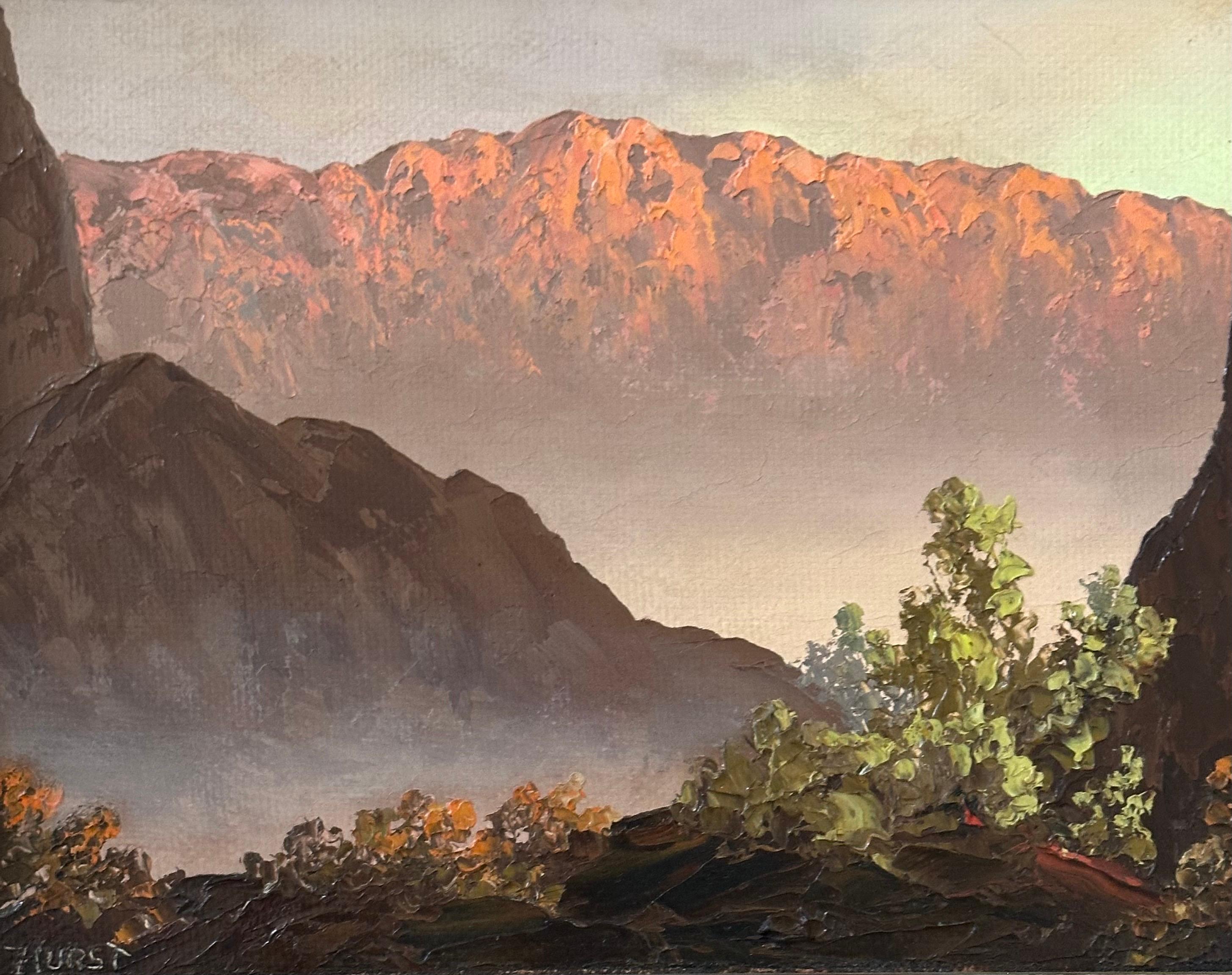 Original Öl auf Karton Landschaft von Martha Eleanor Nicholson Hurst / Wyeth im Angebot 2
