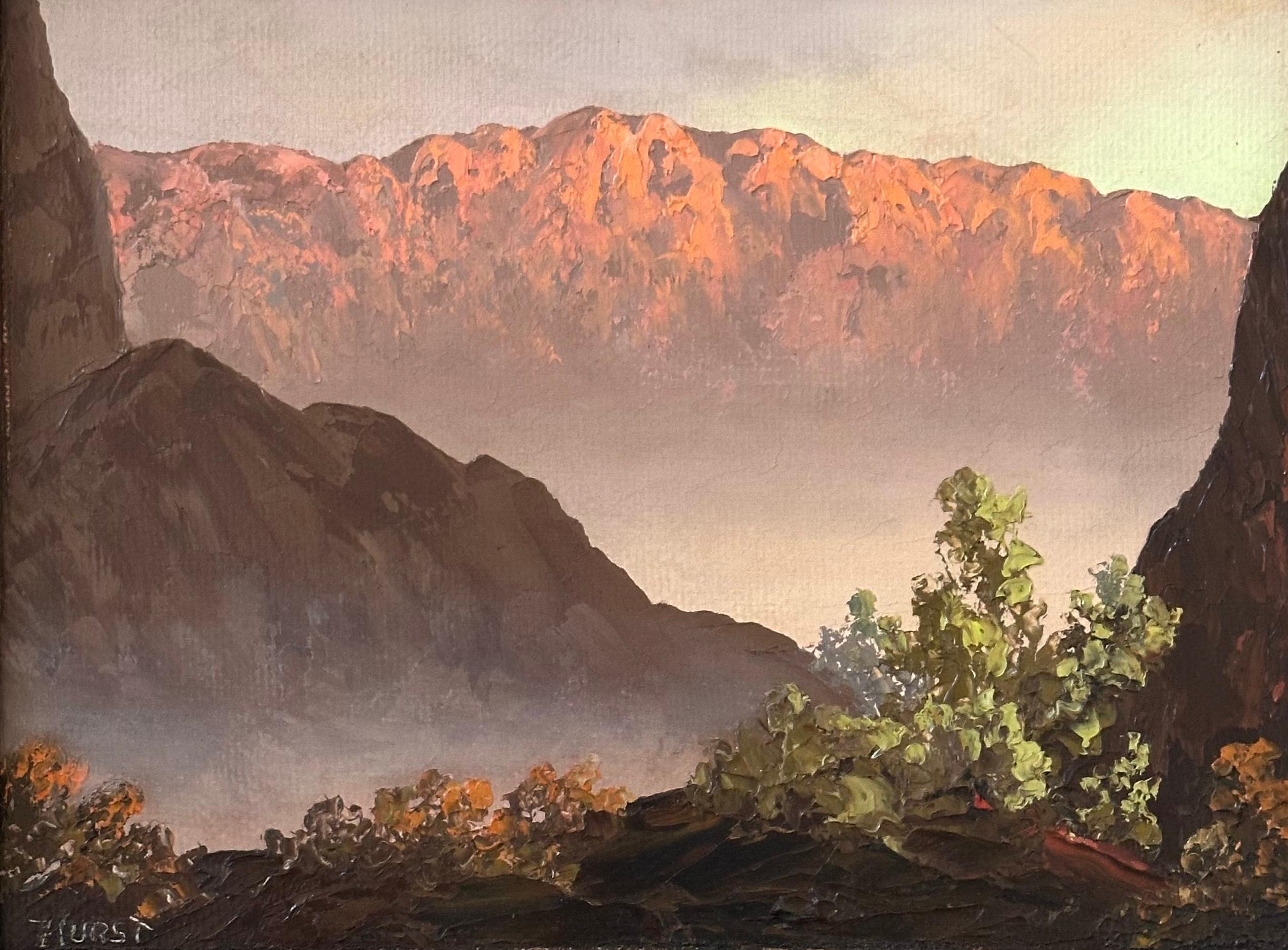Original Öl auf Karton Landschaft von Martha Eleanor Nicholson Hurst / Wyeth im Angebot 3
