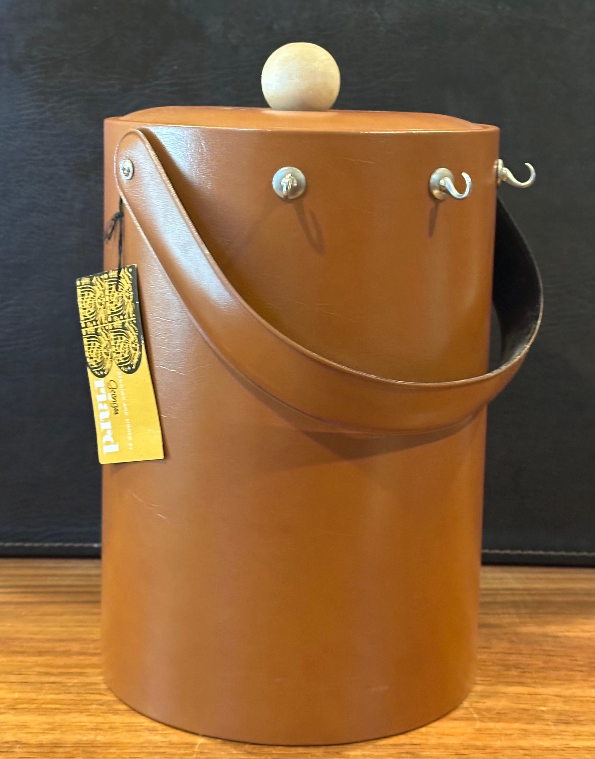 MCM Ice Bucket with Bar Tools by Georges Briard - New with Tag For Sale 6