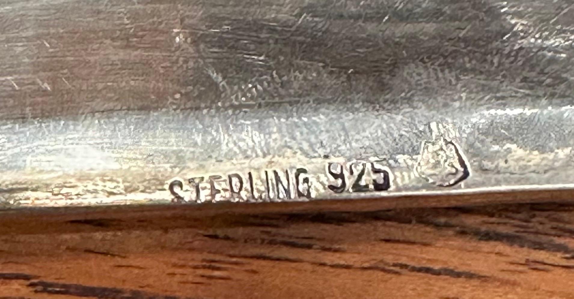 Portasigarette / Humidor d'epoca in argento Sterling in vendita 9