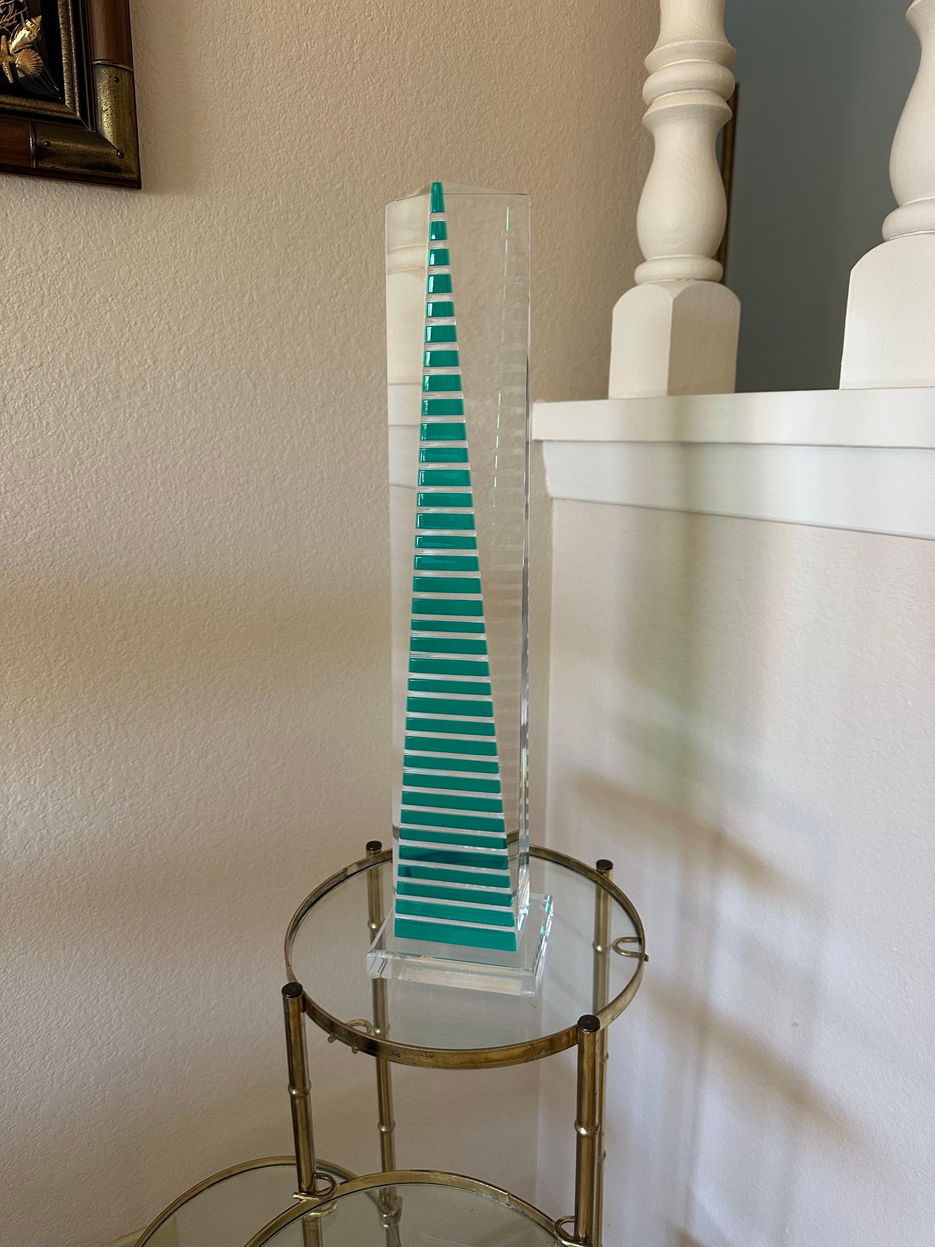 Rare Lucite Table Sculpture in the Style of Vasa Mihich For Sale 5
