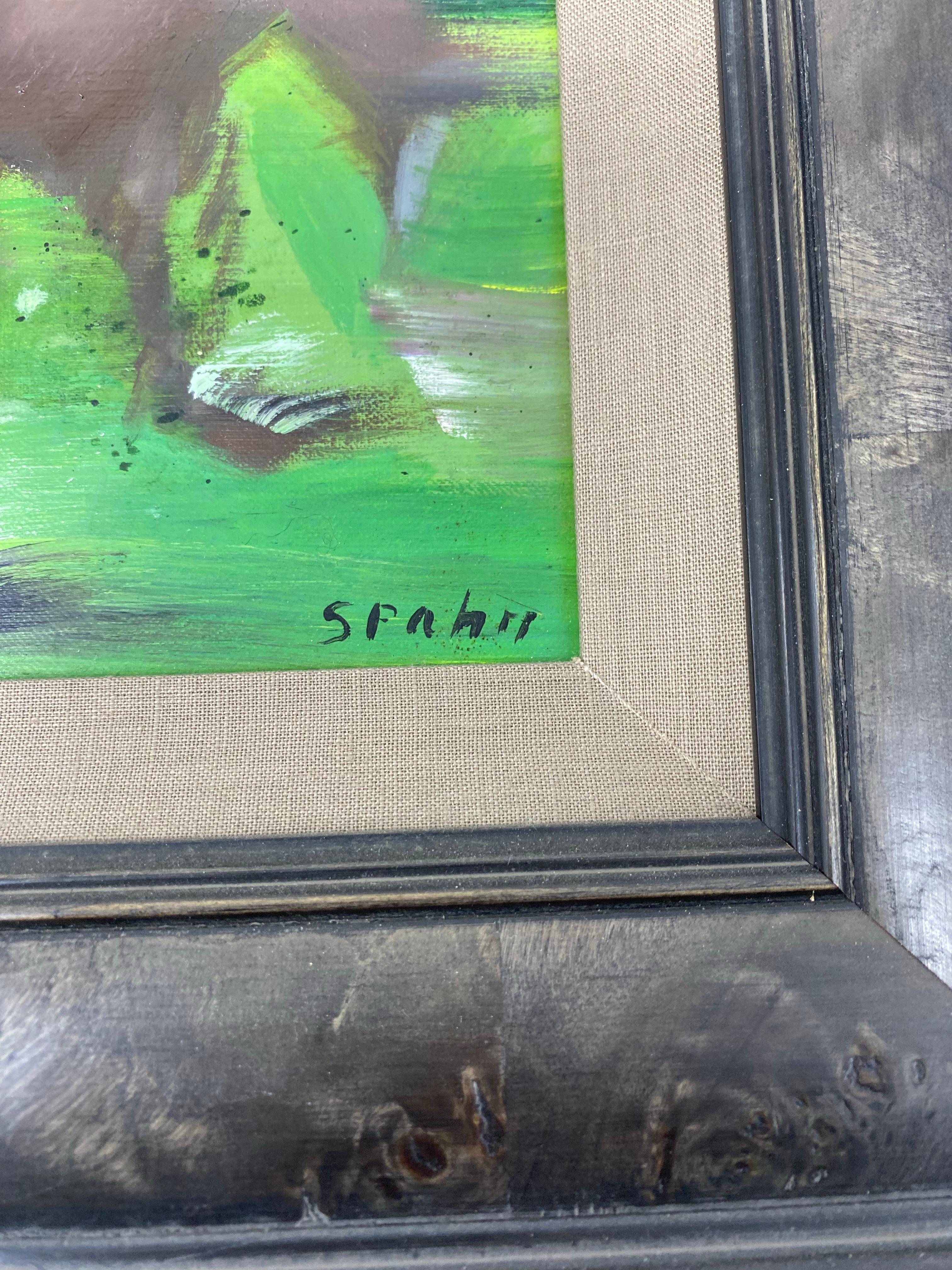 Originalgemälde Polospieler-Szene von Victor Spahn (21. Jahrhundert und zeitgenössisch) im Angebot