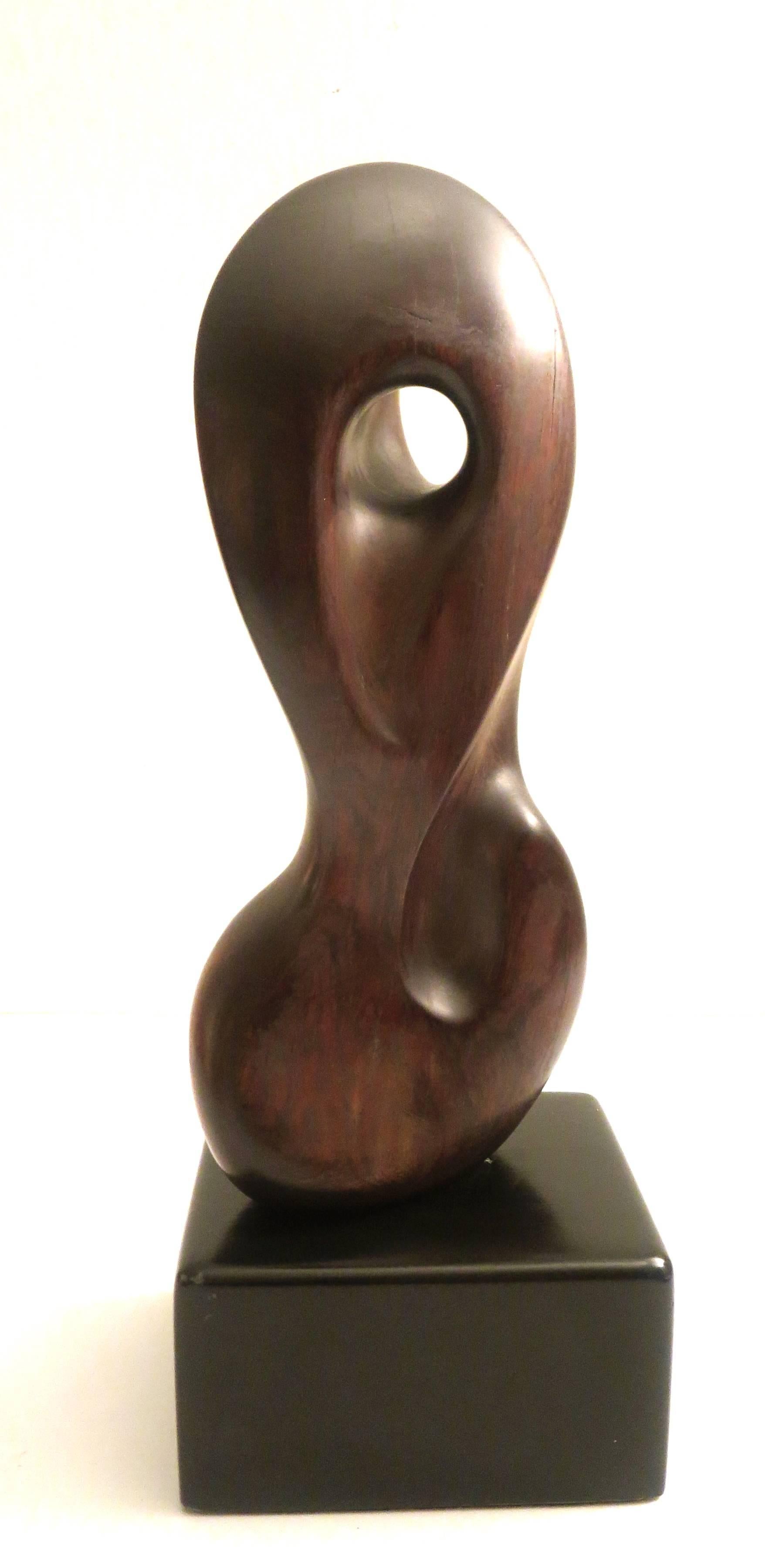 Wood Rare 1960s Biomorphic Ironwood Abstract Sculpture by Jocko Johnson