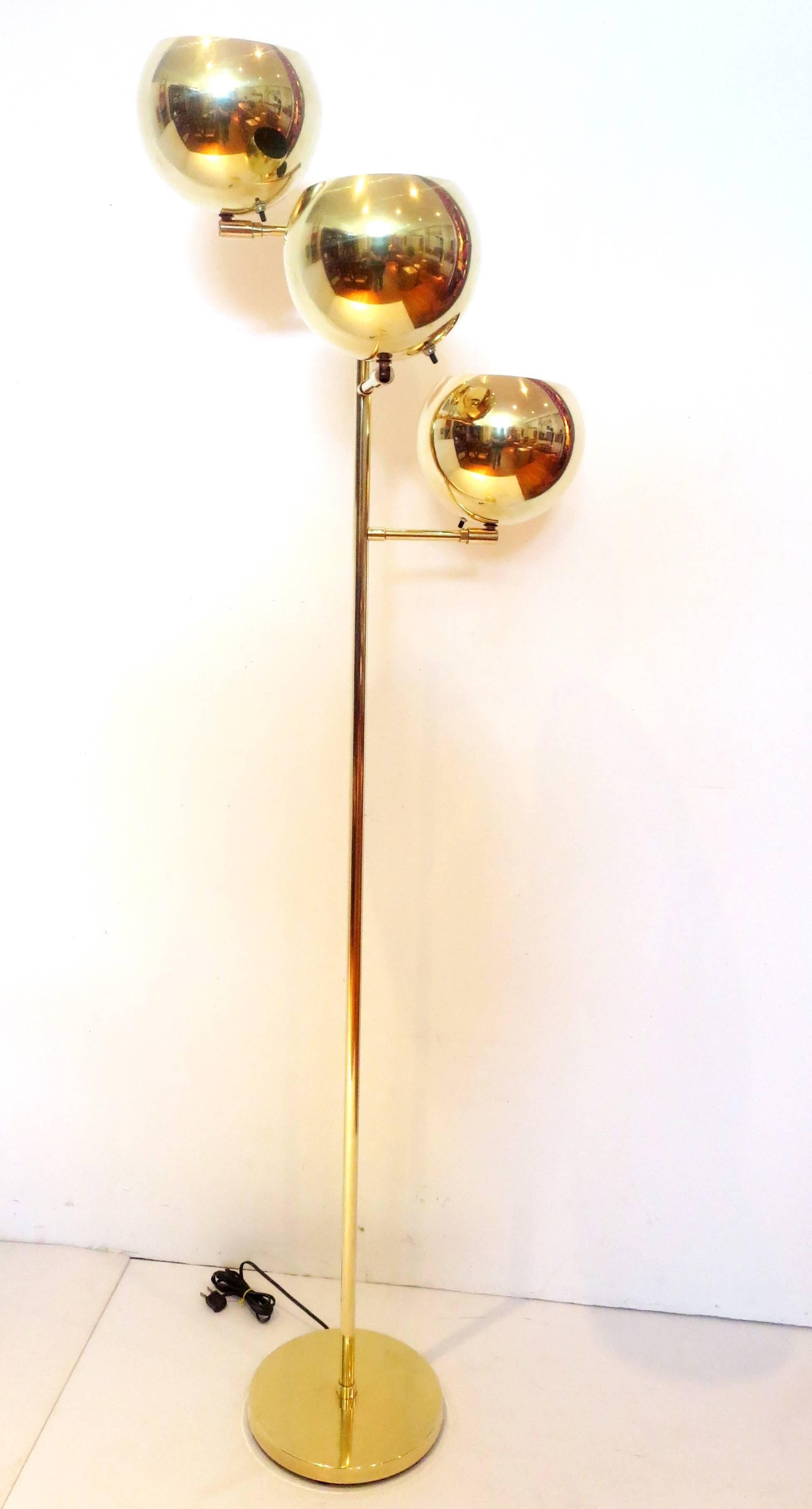 brass orb floor lamp