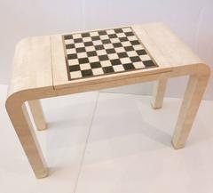 Tessellated Stone Chess Backgammon Console Table by Maitland Smith