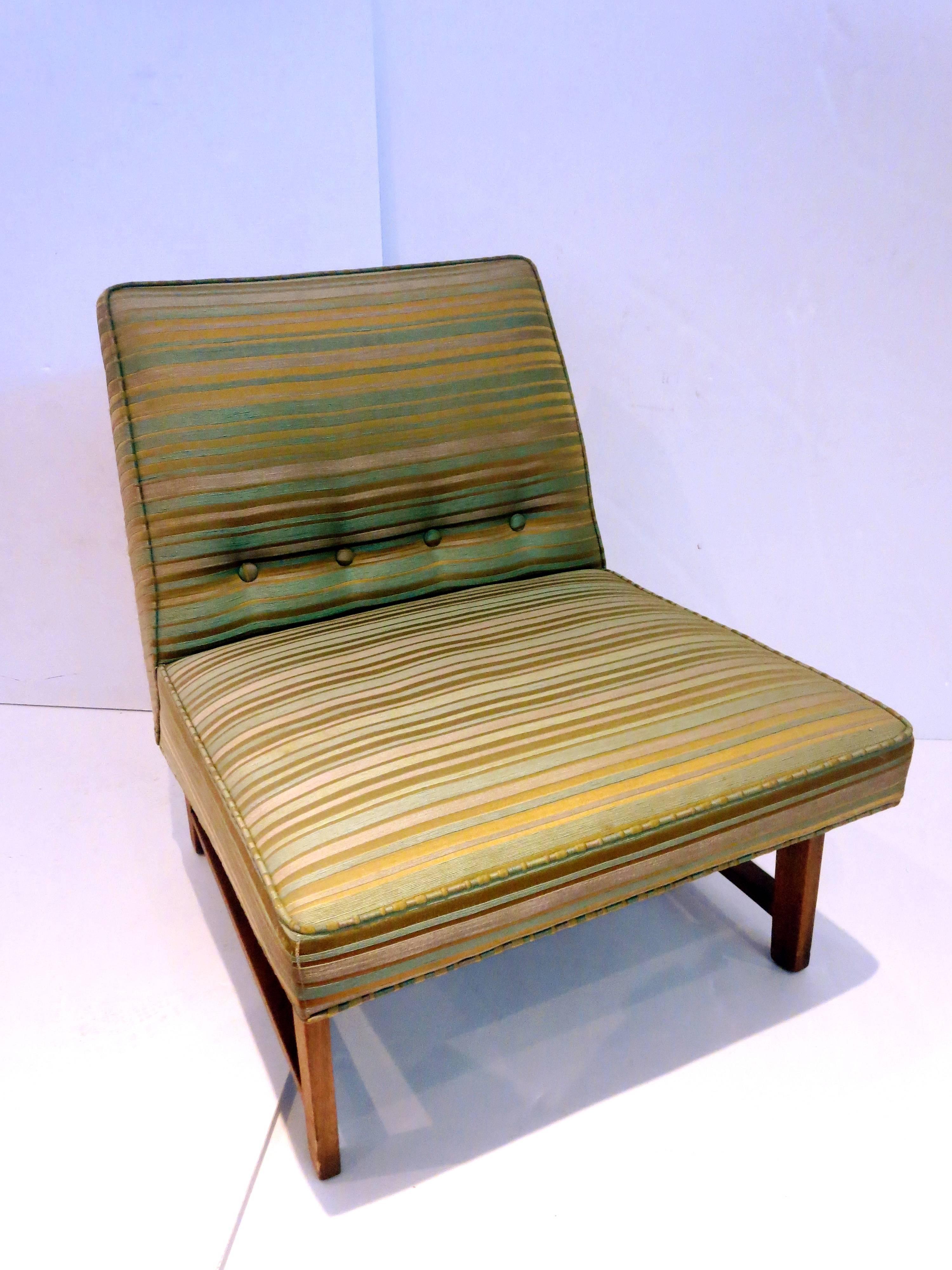 Mid-Century Modern Mid-Century American Modern Single Dunbar Slipper Chair by Wormley